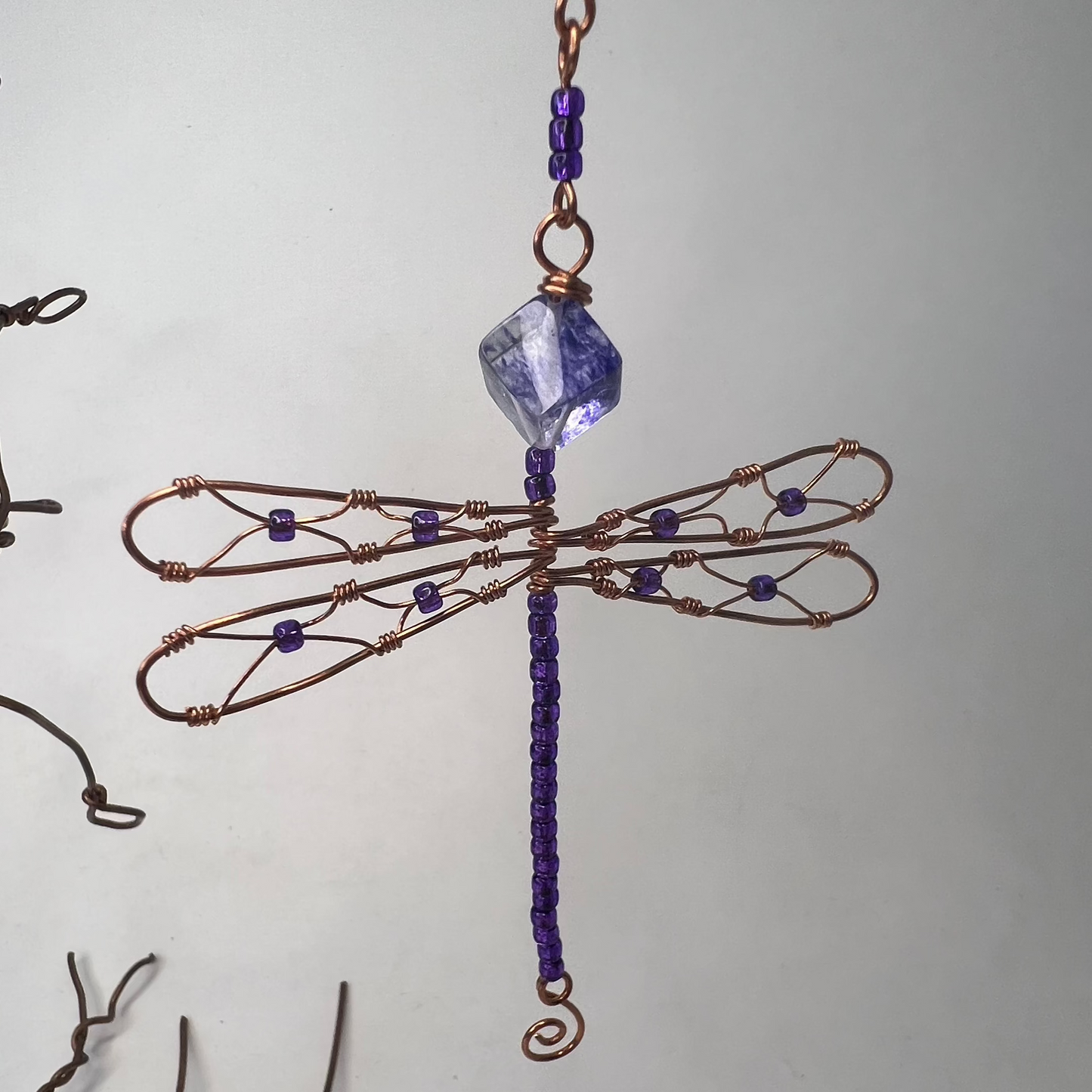 Purple Dragonfly Ornament