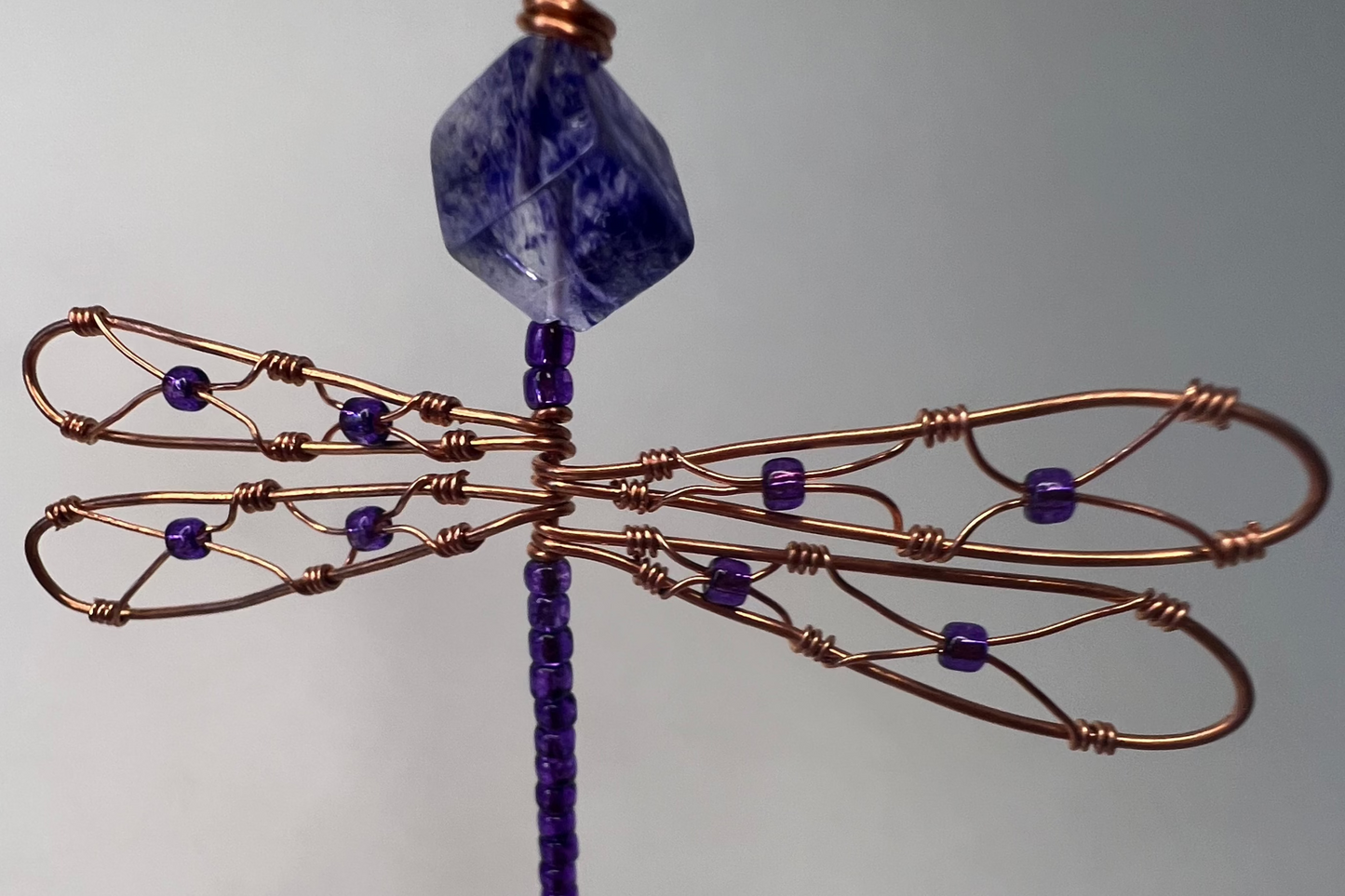 Purple Dragonfly Ornament