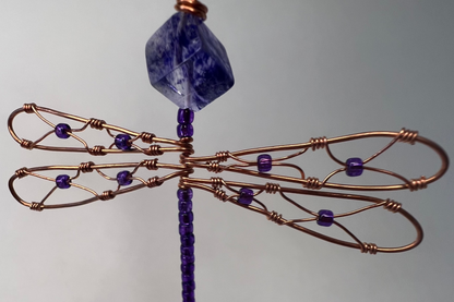 Purple Dragonfly Ornament