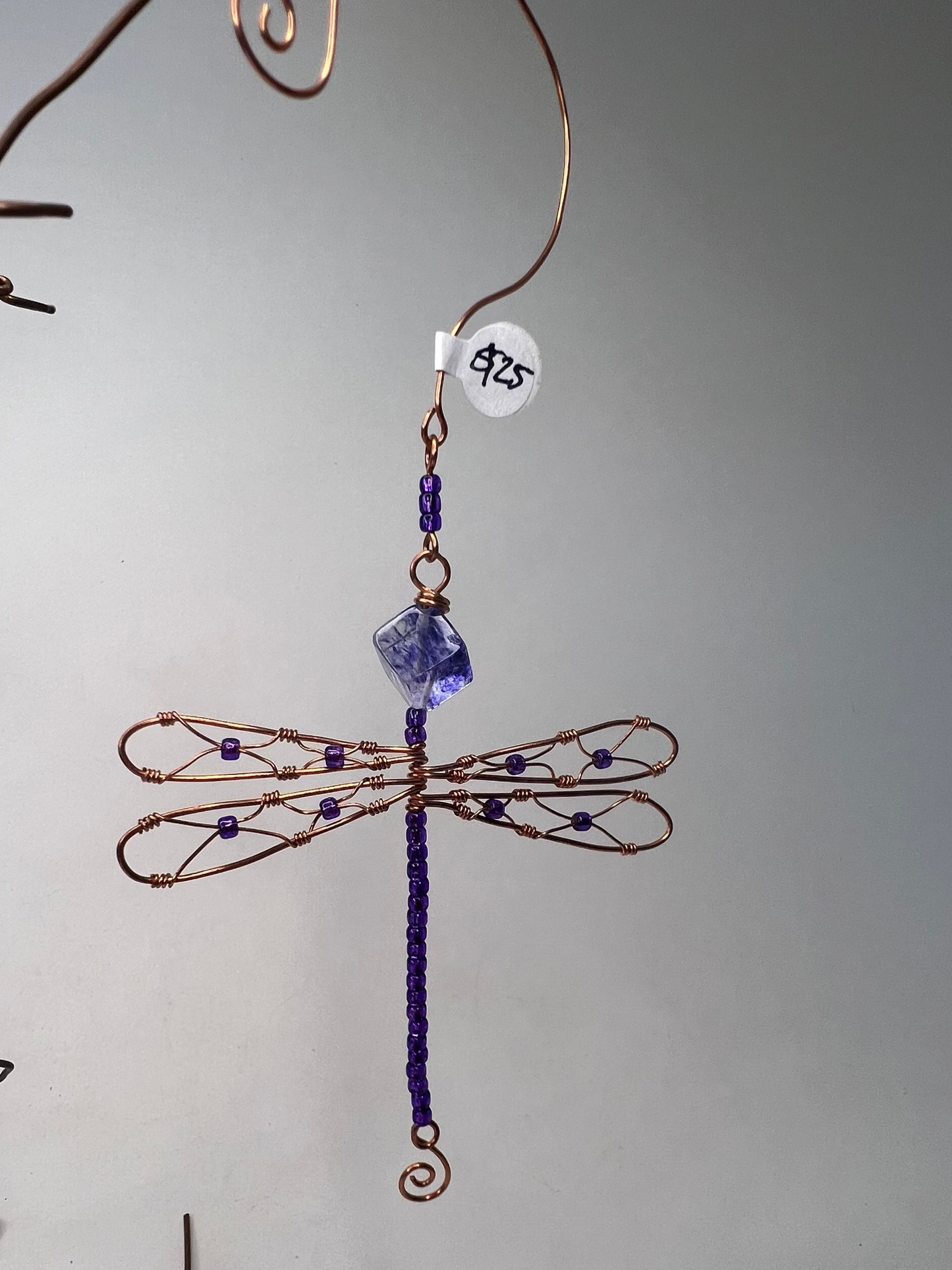 Purple Dragonfly Ornament