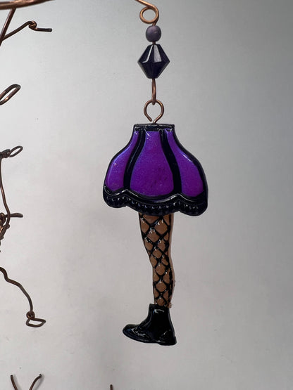 Purple Leg Lamp Ornament