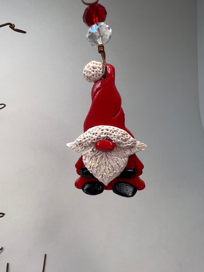 Santa Gnome Ornament