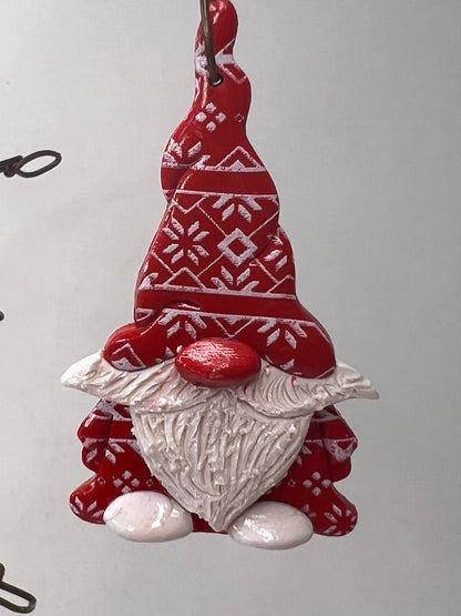 Red Gnome Ornament