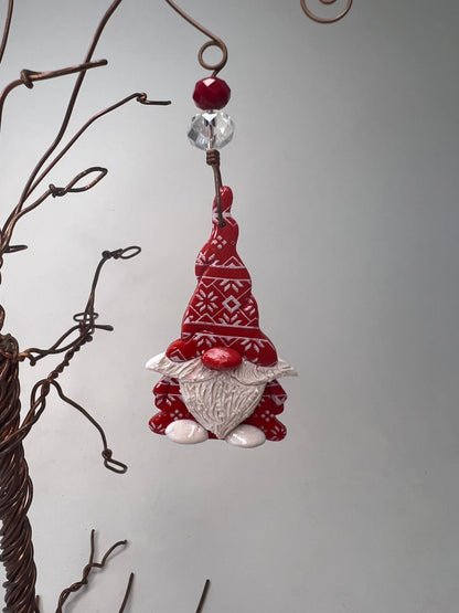 Red Gnome Ornament