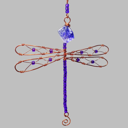 Purple Dragonfly Ornament