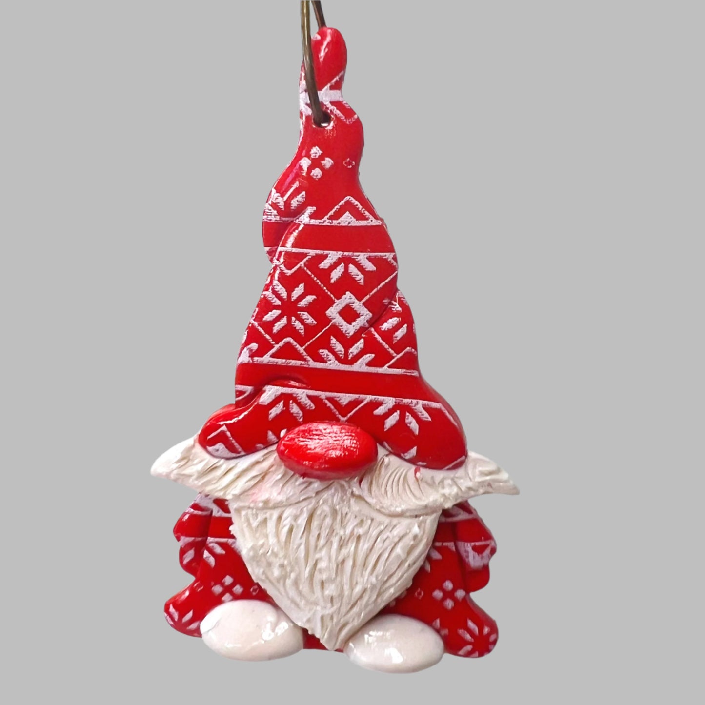 Red Gnome Ornament