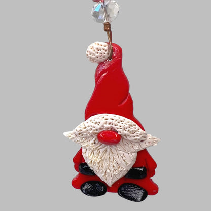 Santa Gnome Ornament