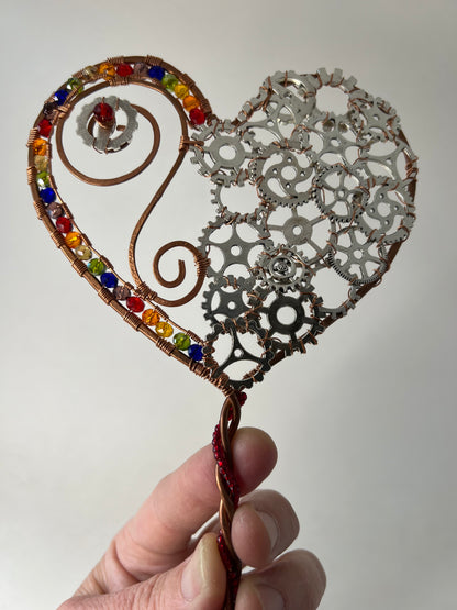 Steampunk Heart Scepter