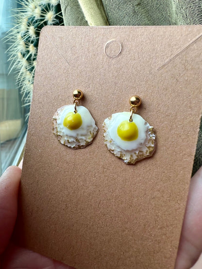 Fried Egg Earrings