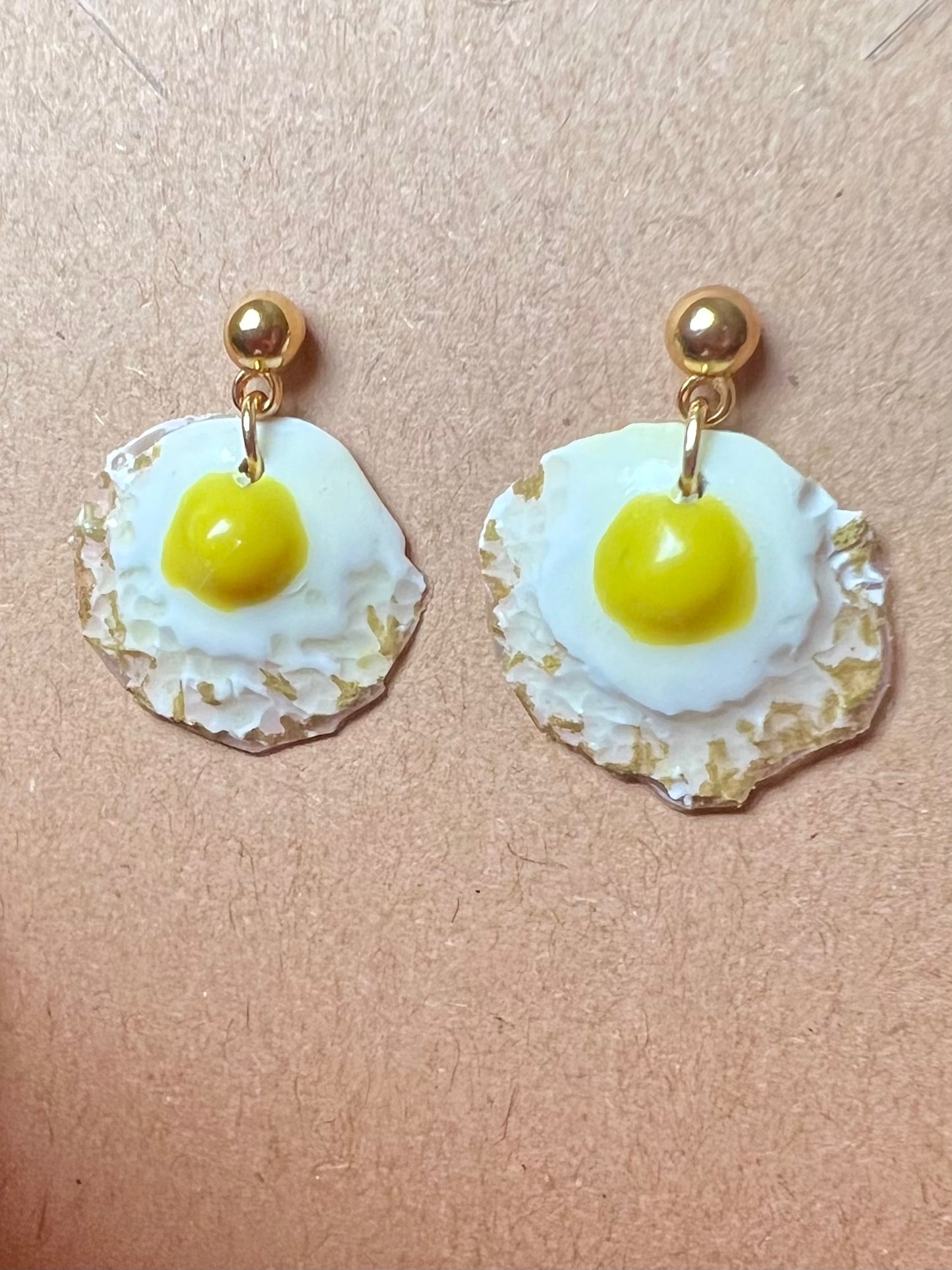 Fried Egg Earrings