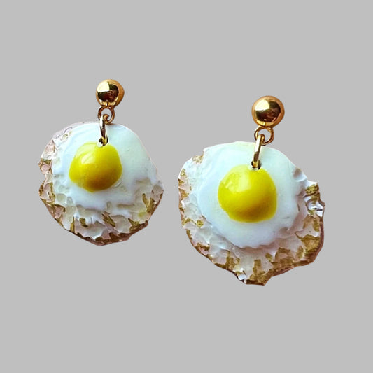 Fried Egg Earrings