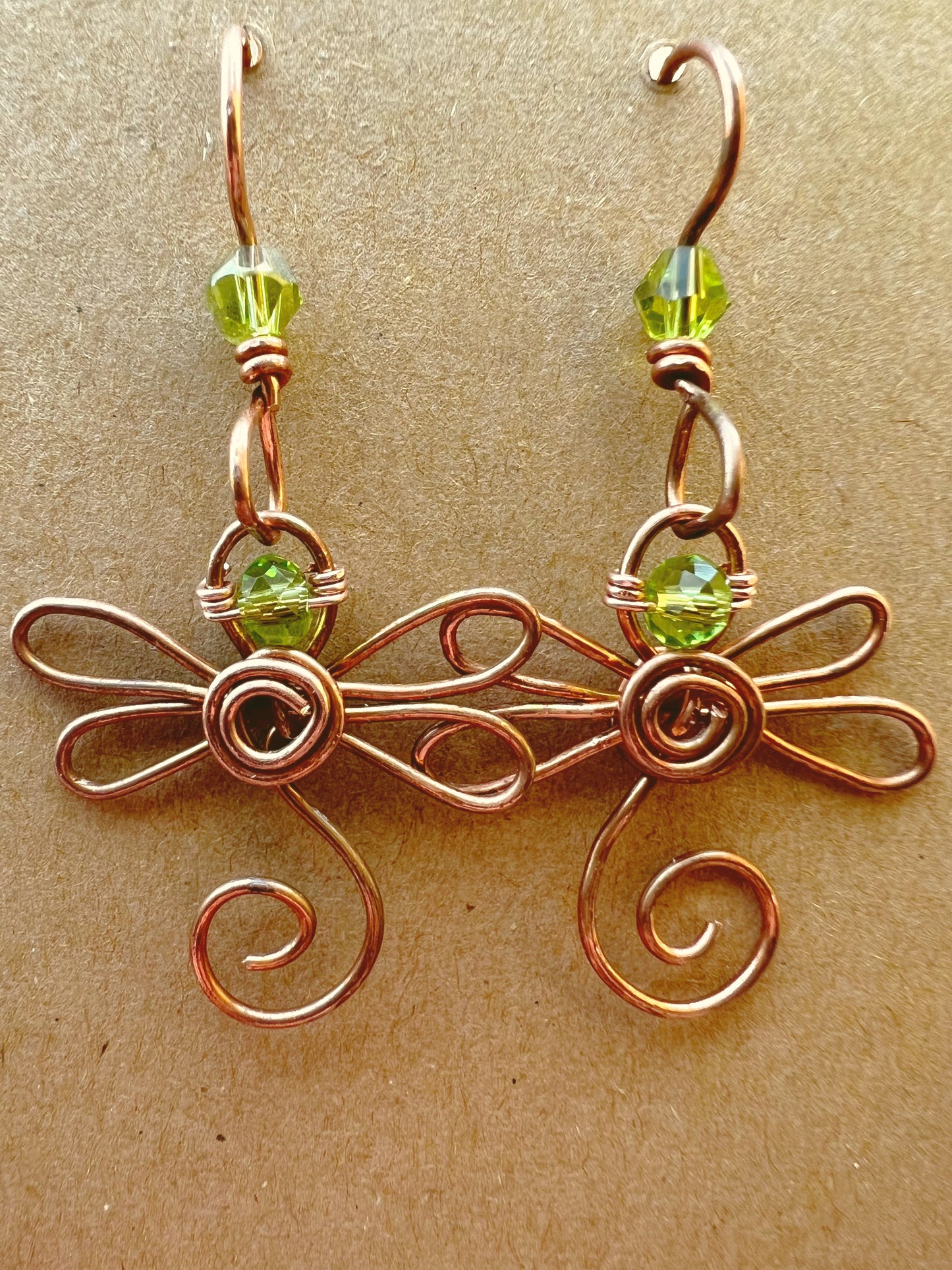 Wire Dragonfly Earrings