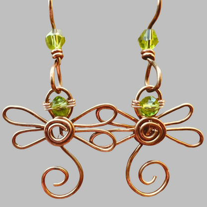 Wire Dragonfly Earrings