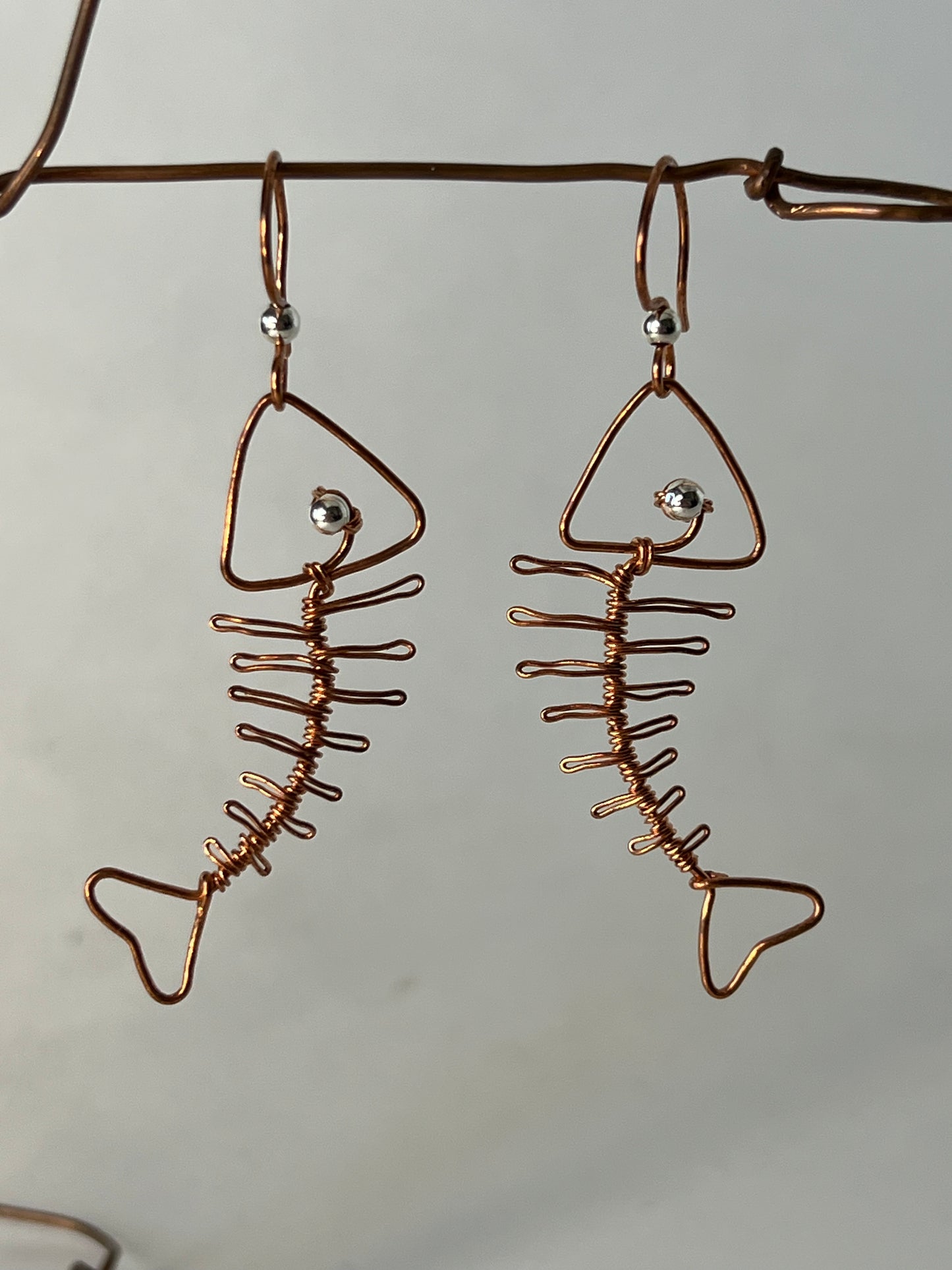 Fish Skeleton Earrings