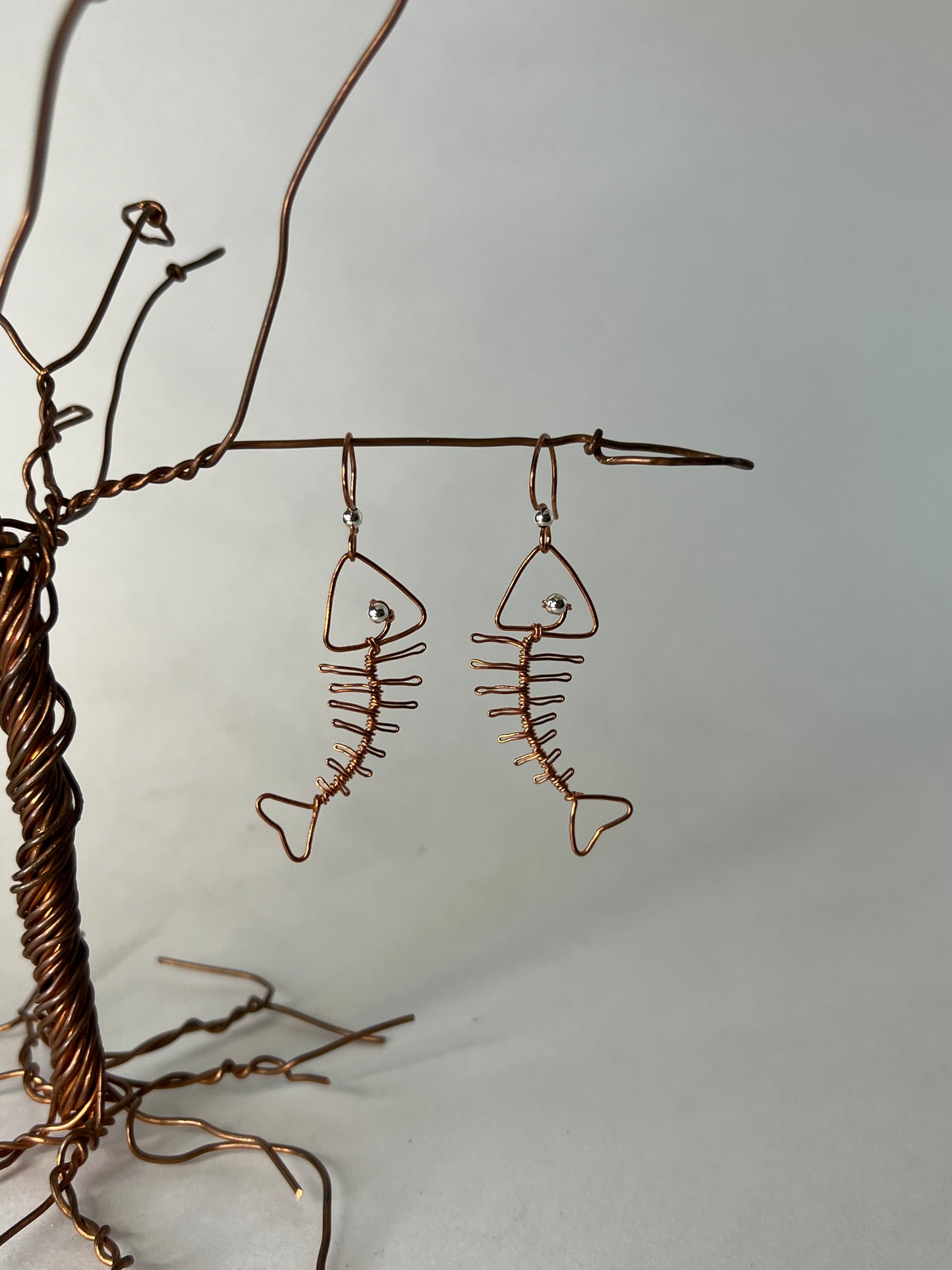 Fish Skeleton Earrings