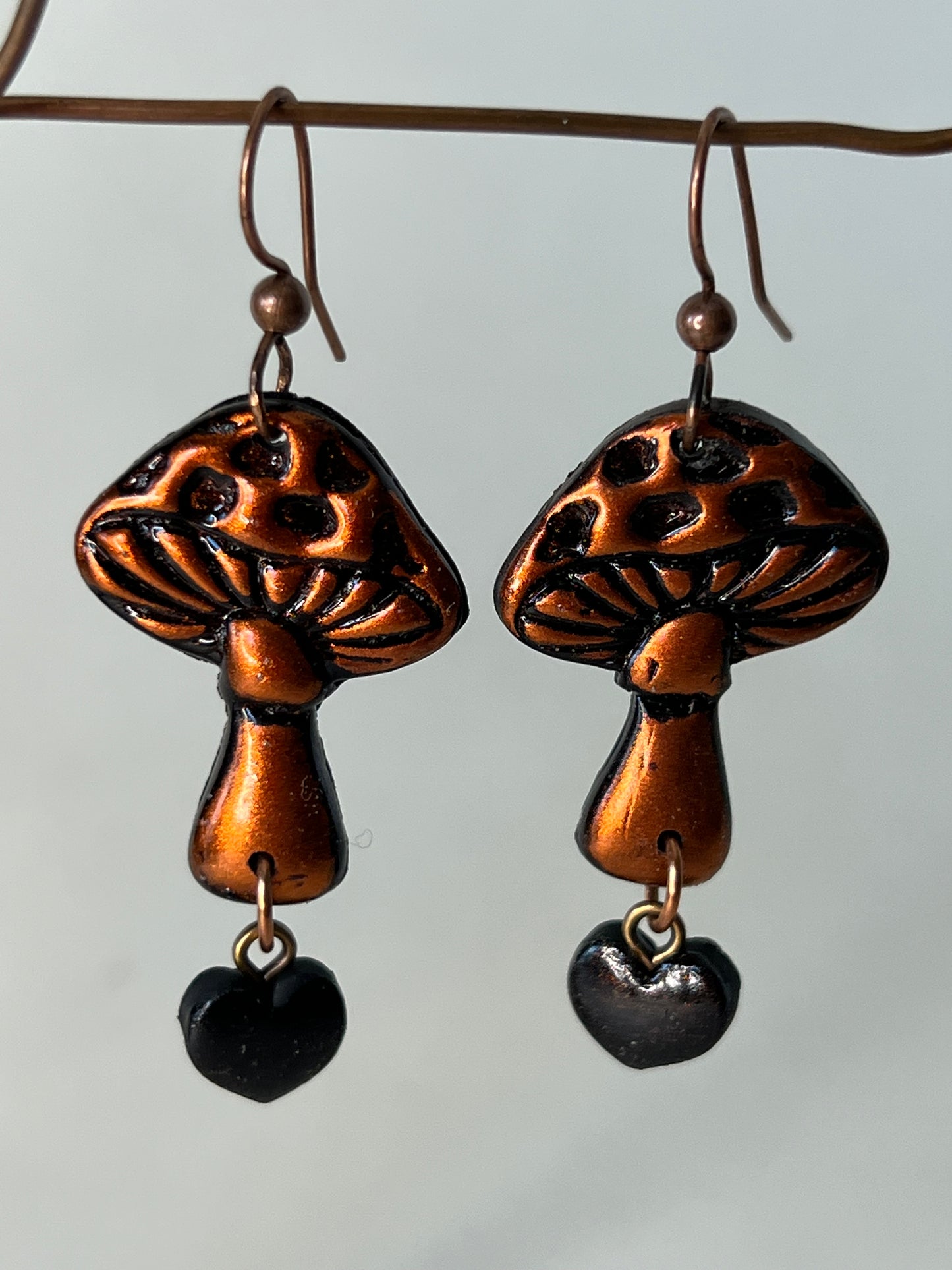 Polymer Clay Mushroom Earrings