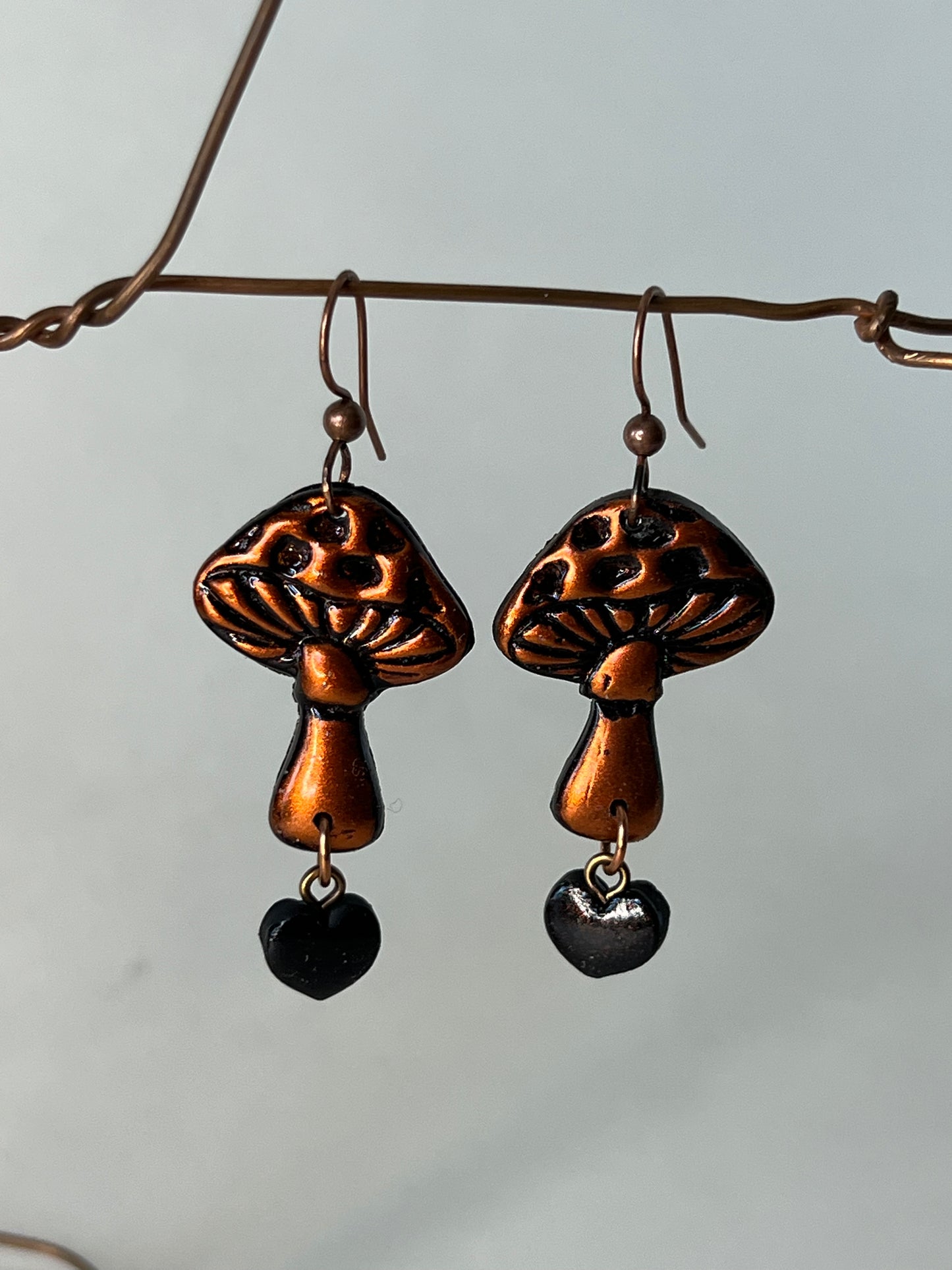 Polymer Clay Mushroom Earrings