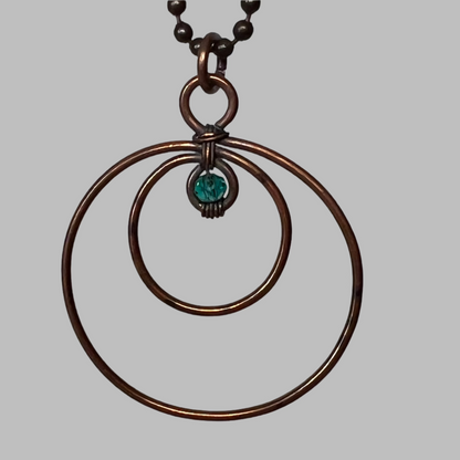 Round Copper Wire Pendant