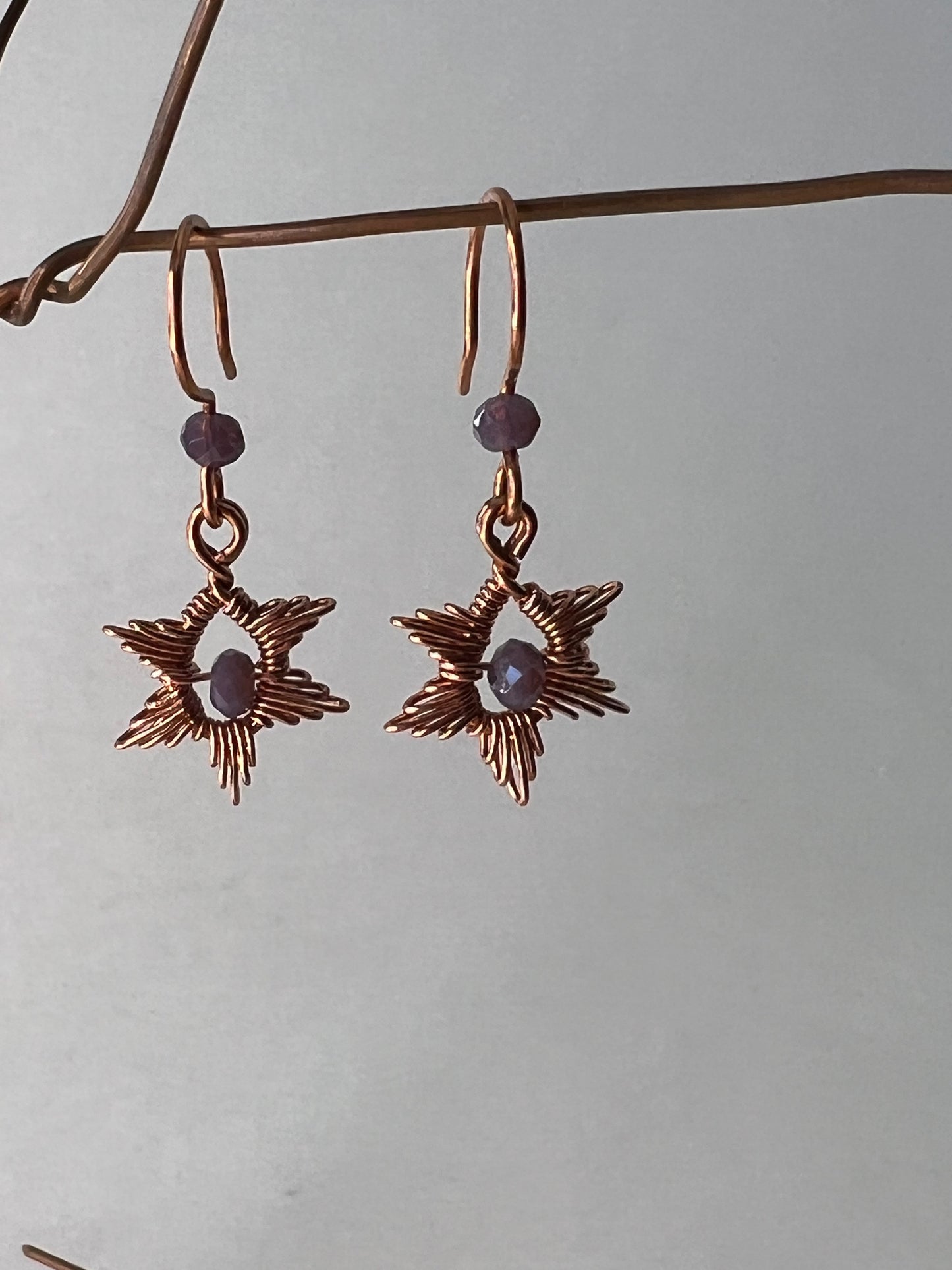 Periwinkle Sunburst Earrings