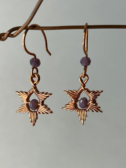 Periwinkle Sunburst Earrings