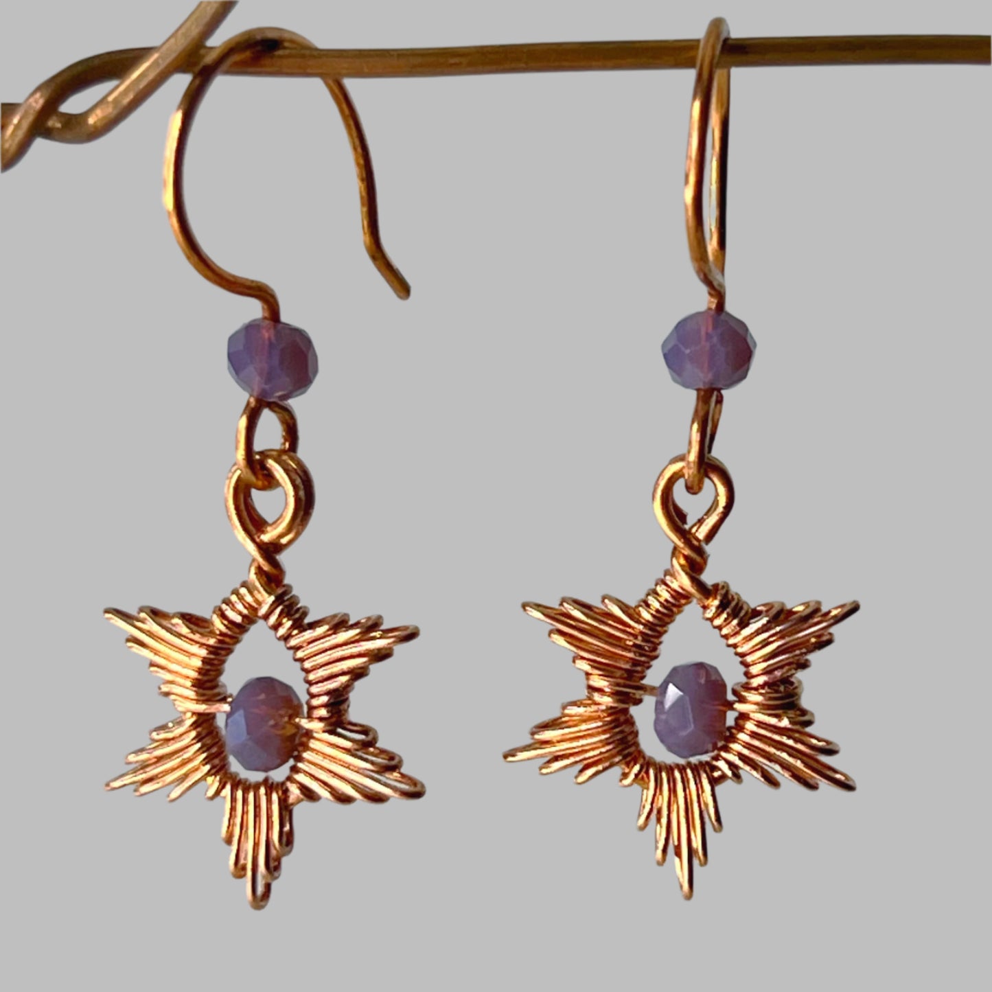 Periwinkle Sunburst Earrings