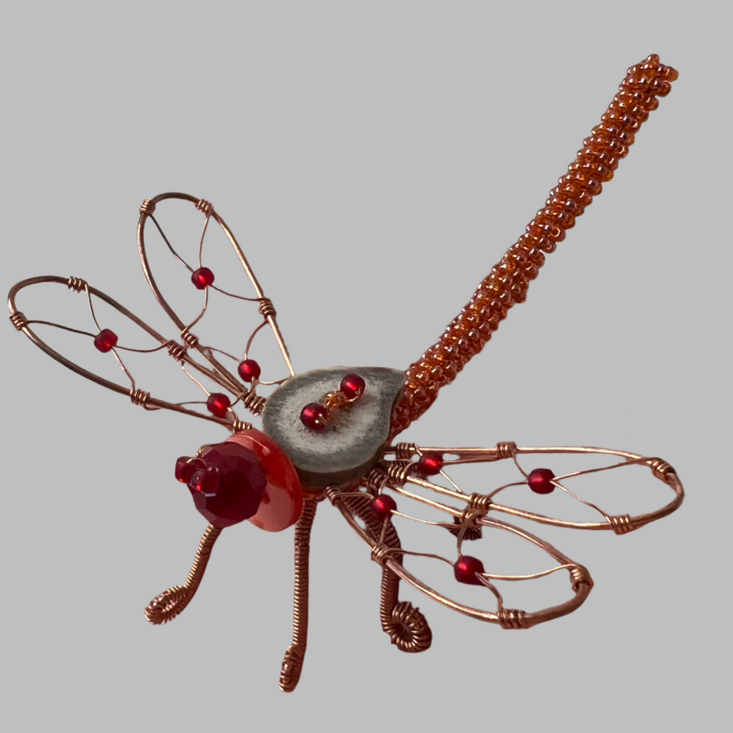 Red Dragonfly Decoration