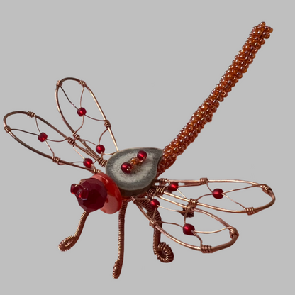 Red Dragonfly Decoration