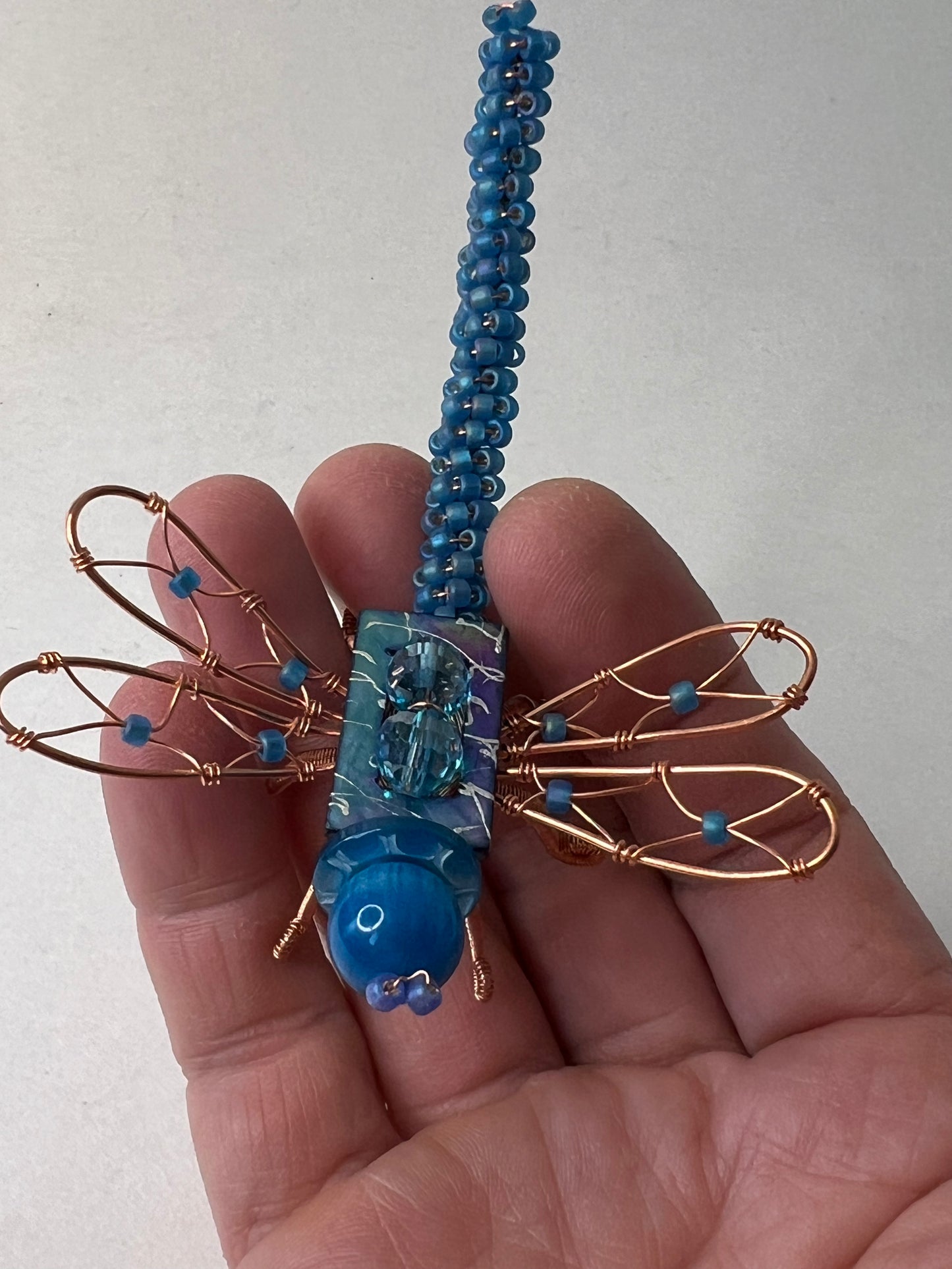 Blue Dragonfly Decoration