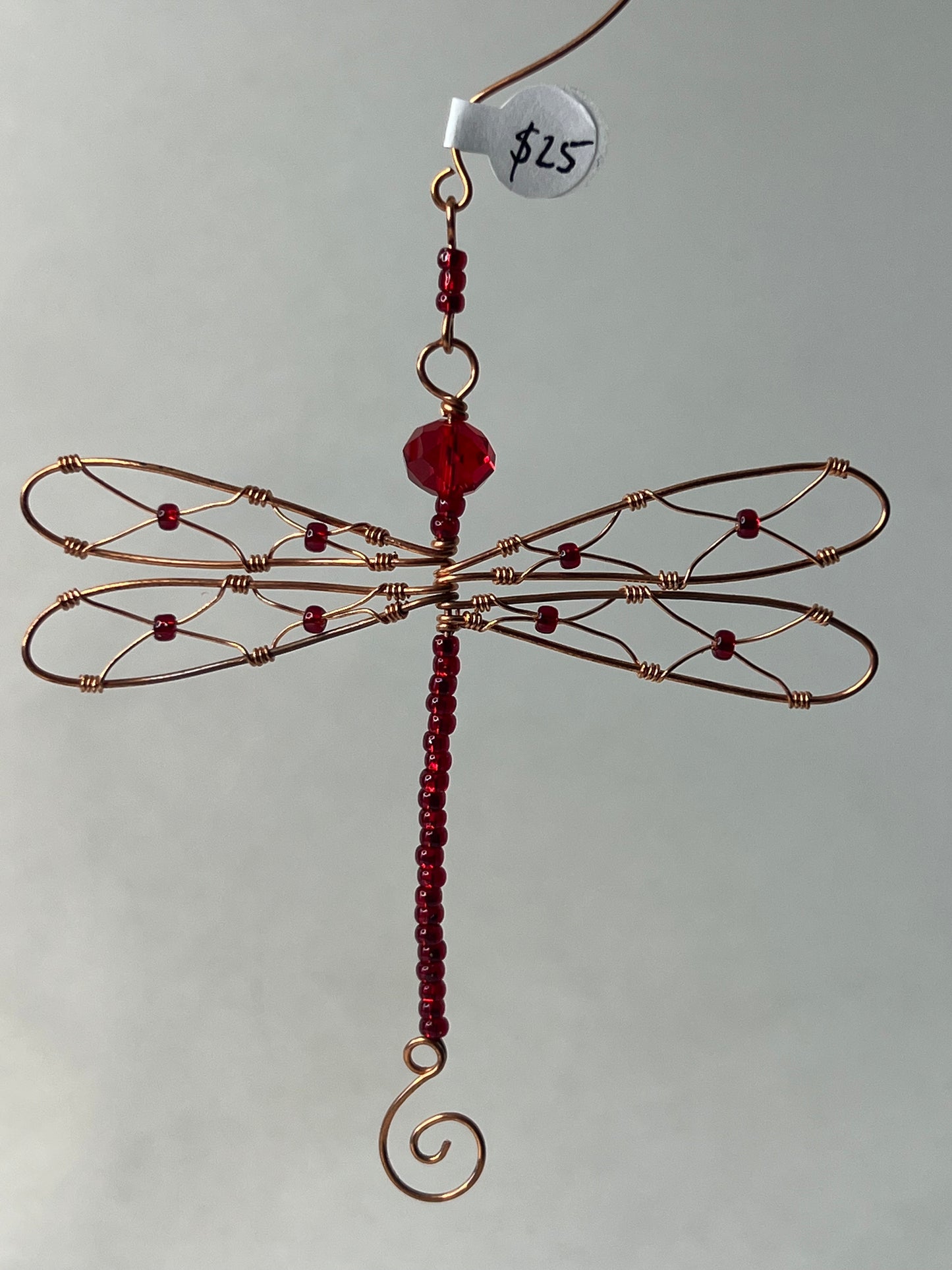 Red Dragonfly Ornament