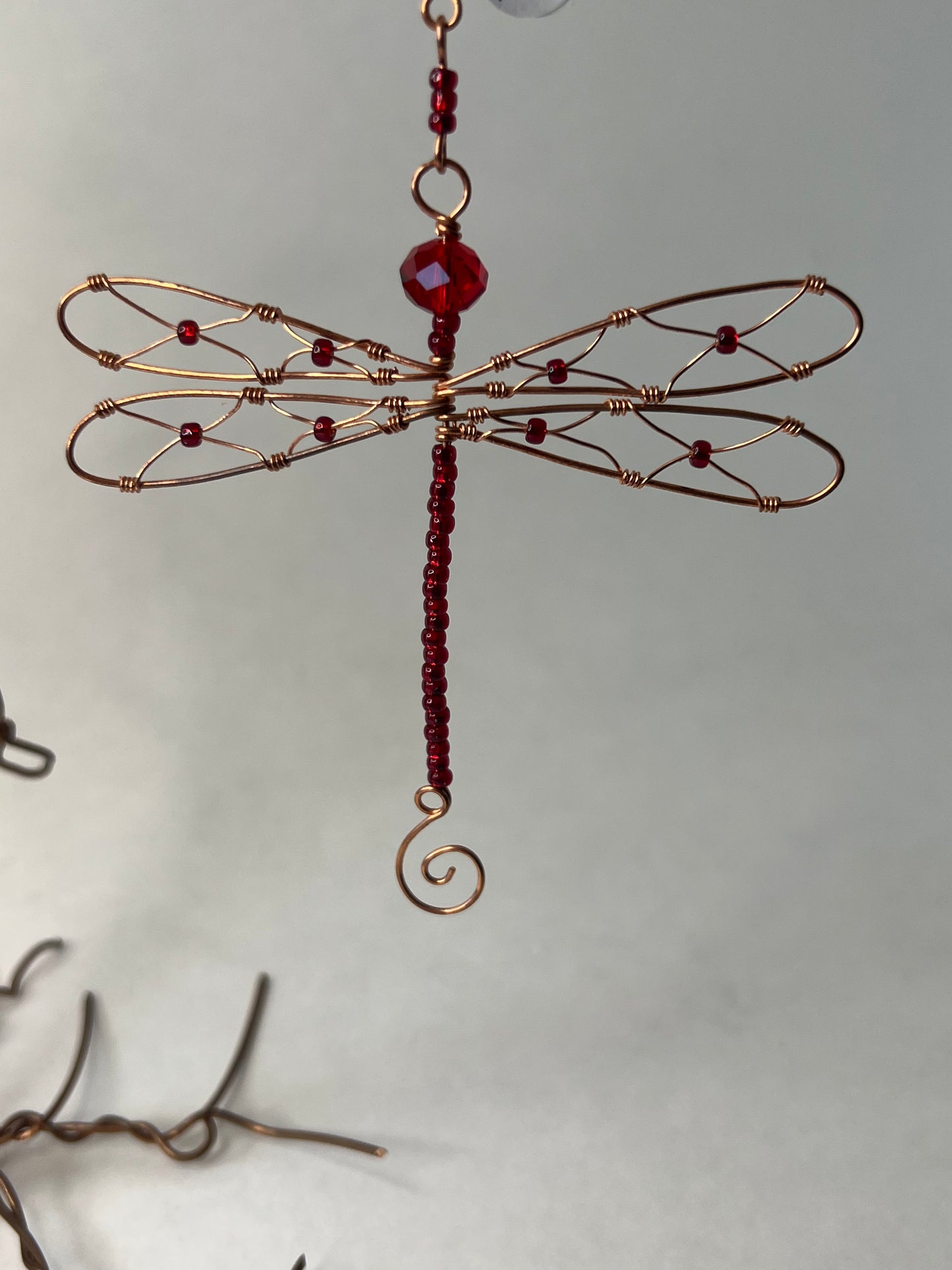 Red Dragonfly Ornament