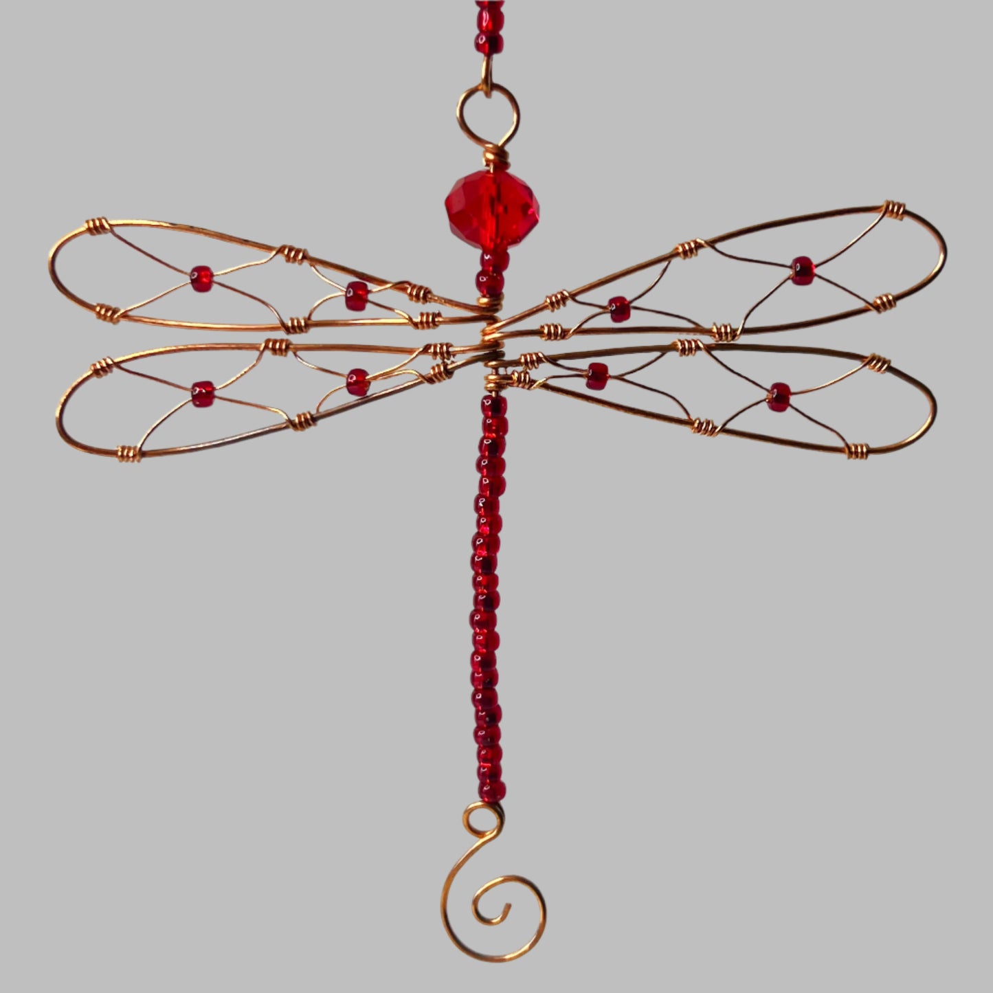 Red Dragonfly Ornament