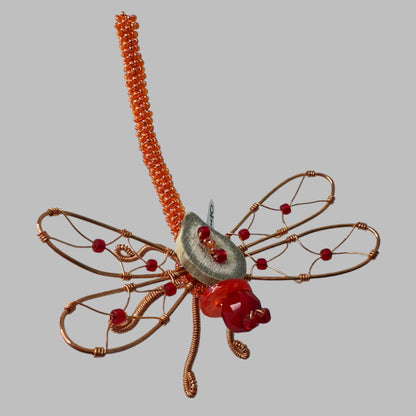 Red Dragonfly Decoration