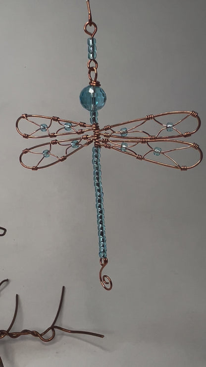 Light Blue Dragonfly Ornament